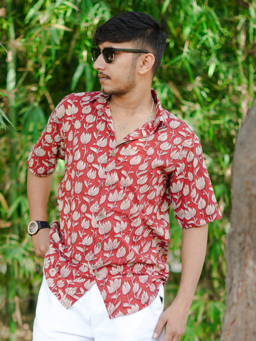 Coral Lotus Shirt
