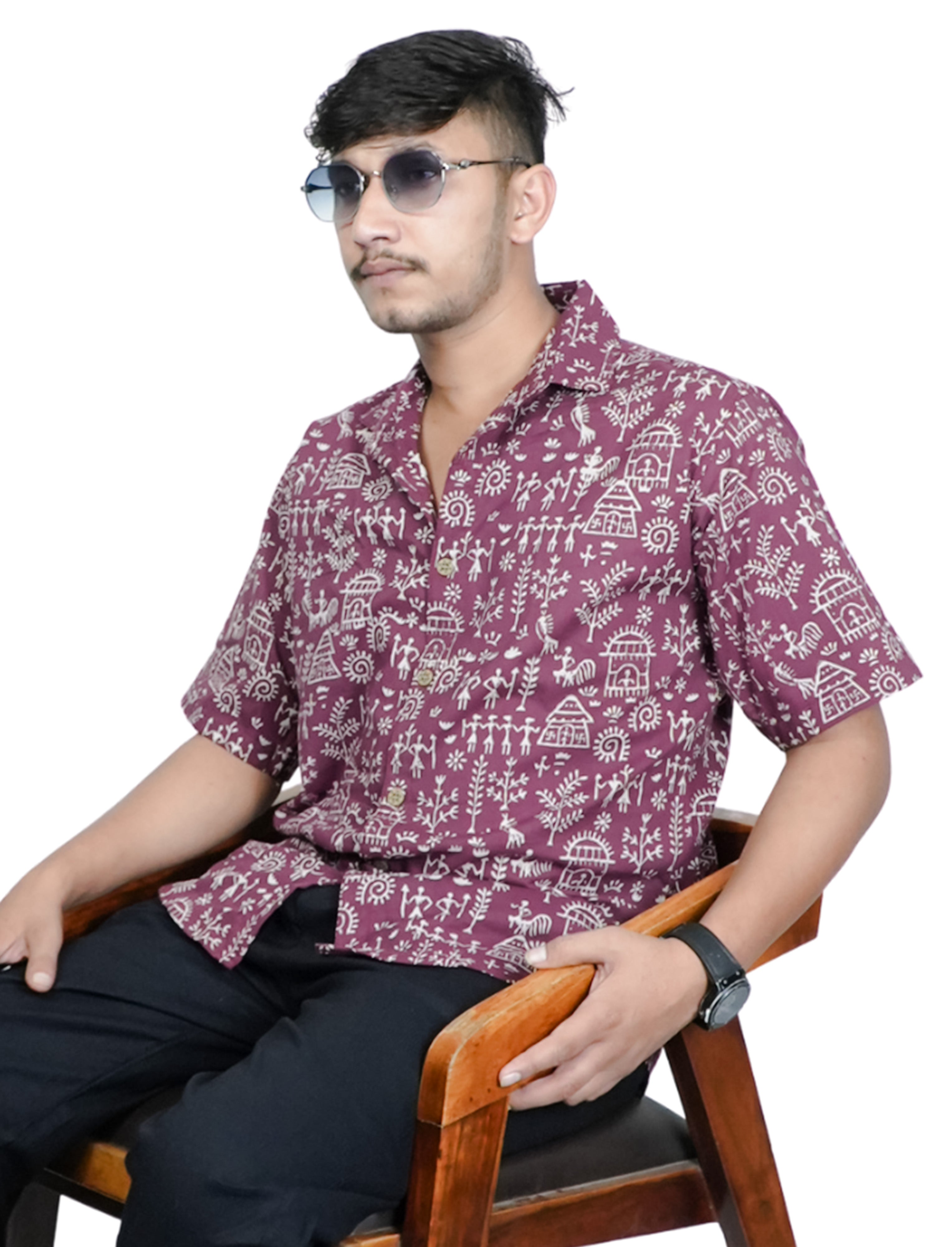 Plum Janapada Shirt