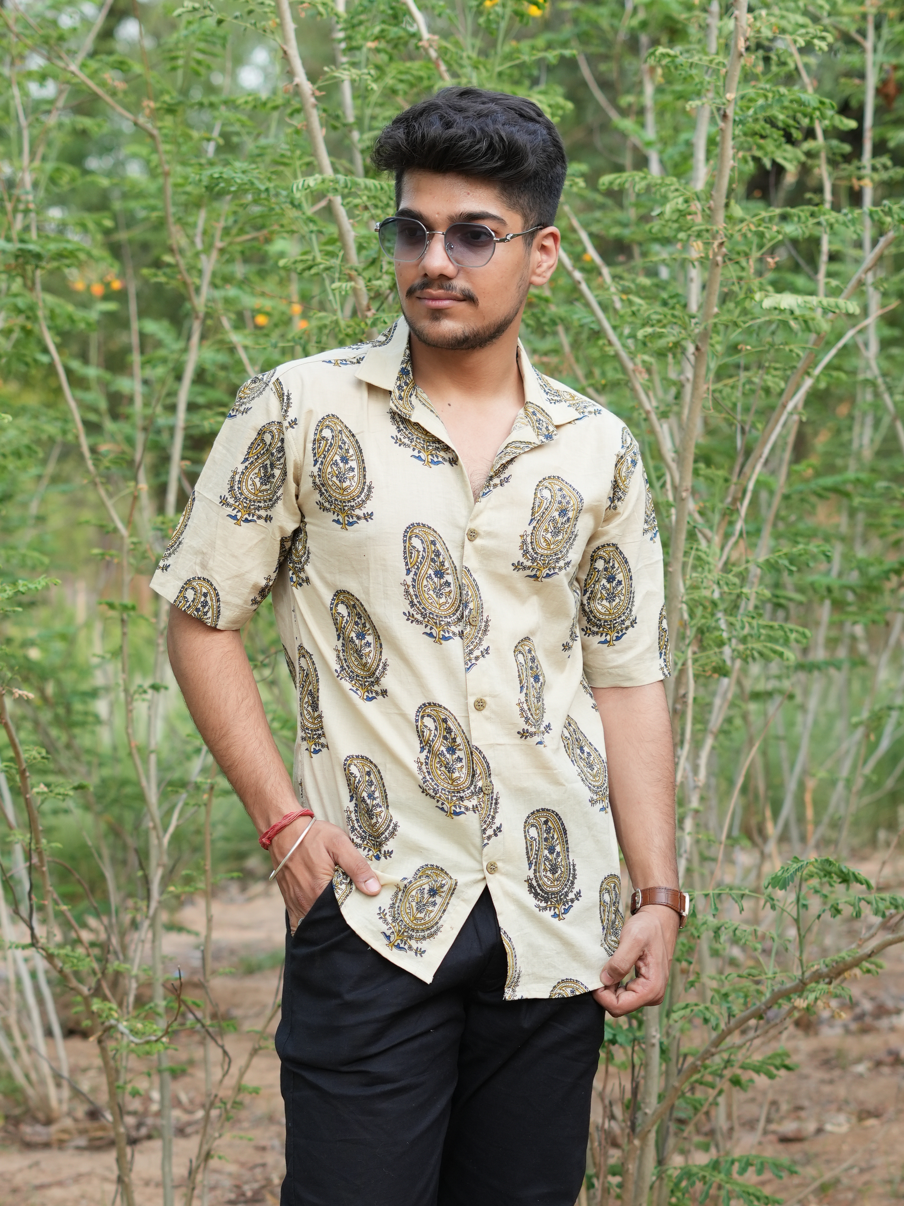 Ivory Surya Paisley Shirt