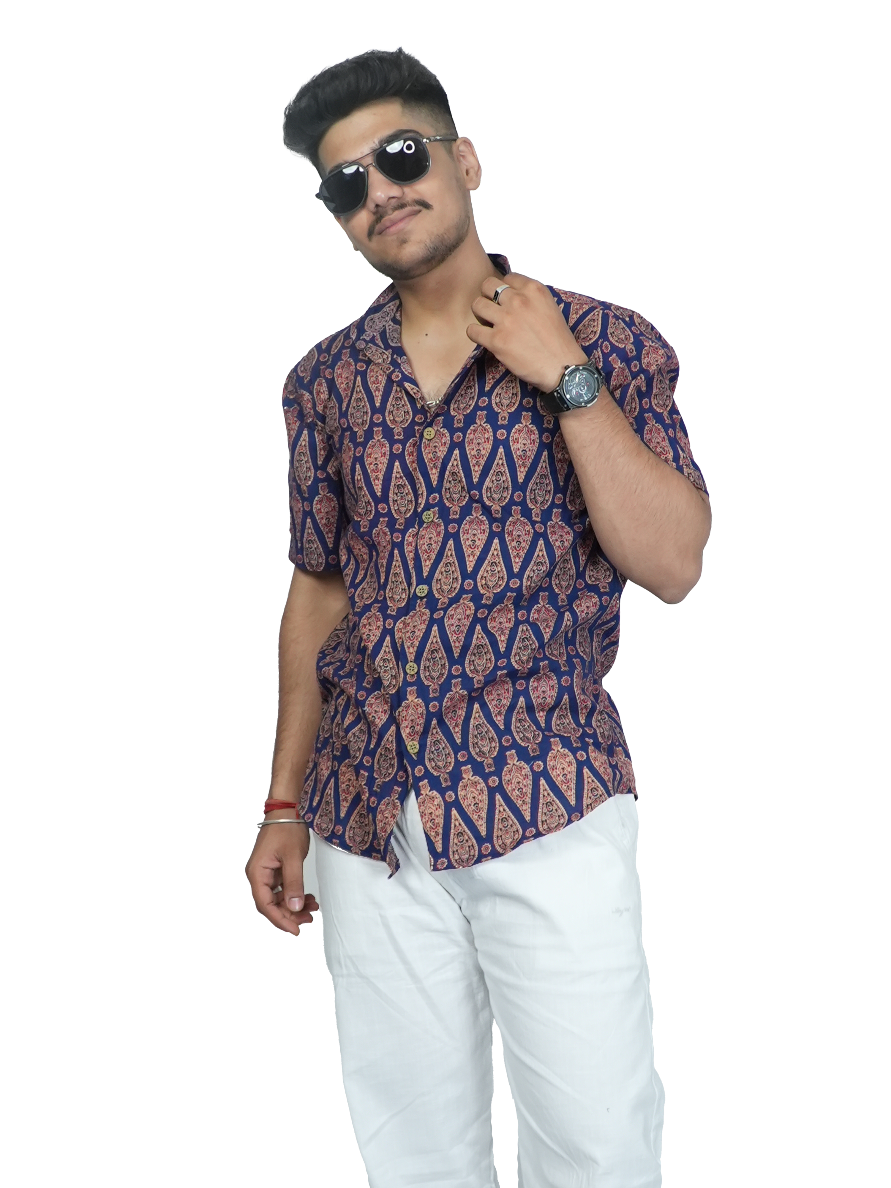 Navy Kavach Shirt
