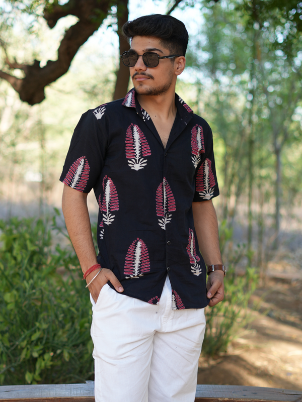 Black Shakti Plume Shirt