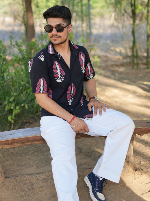Black Shakti Plume Shirt