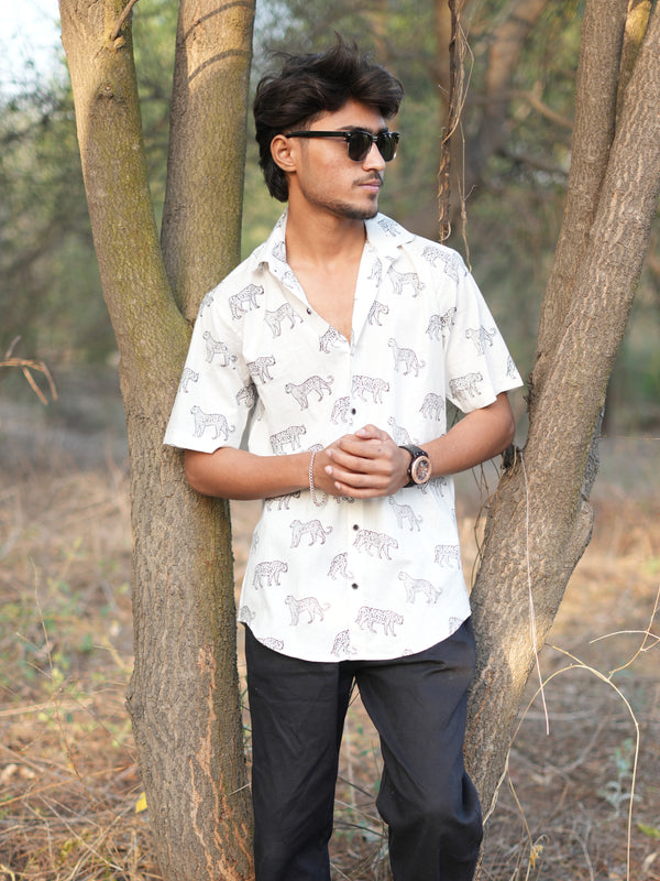Ivory Chitra Wildcat Shirt