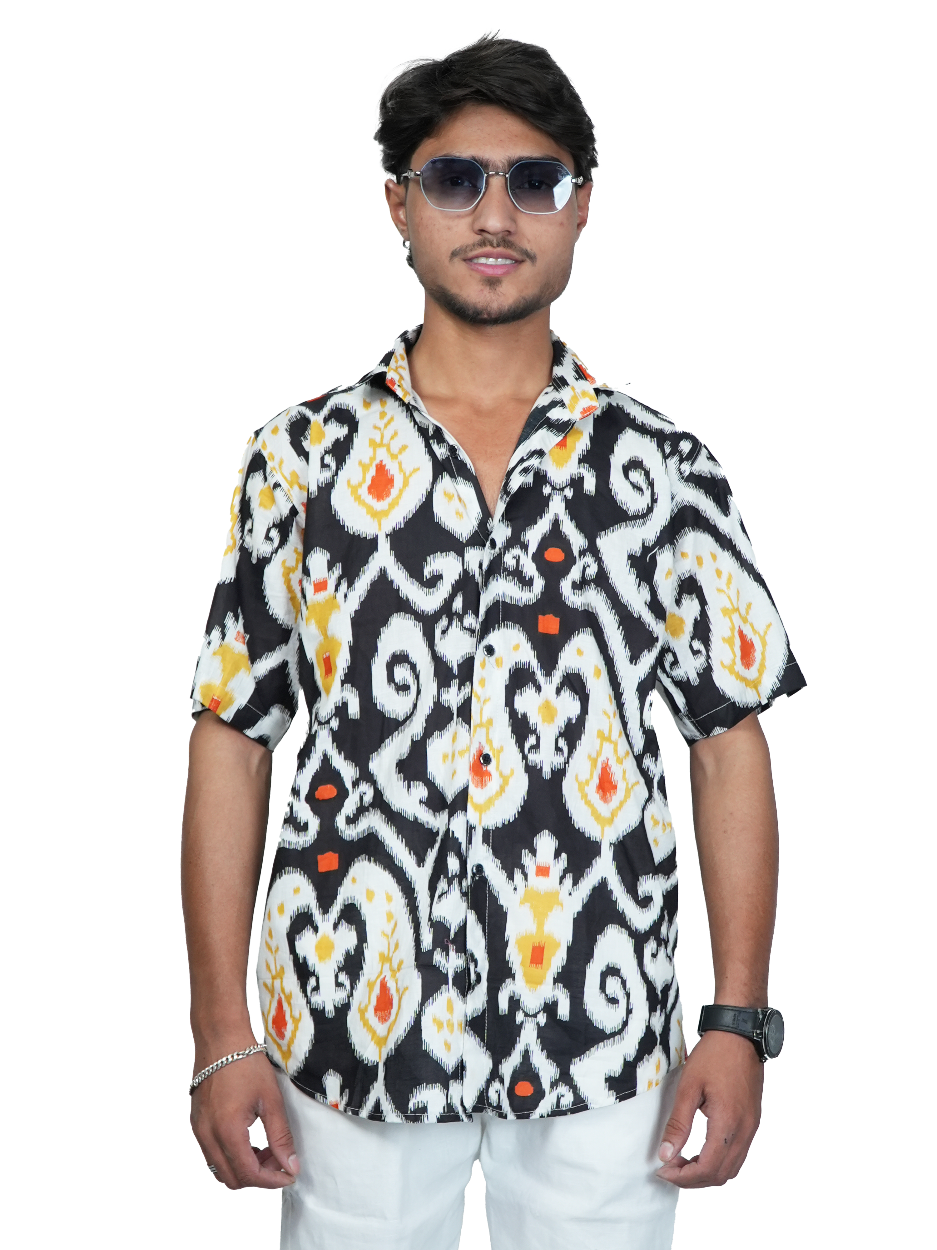 Monochrome Agni Ikat Shirt