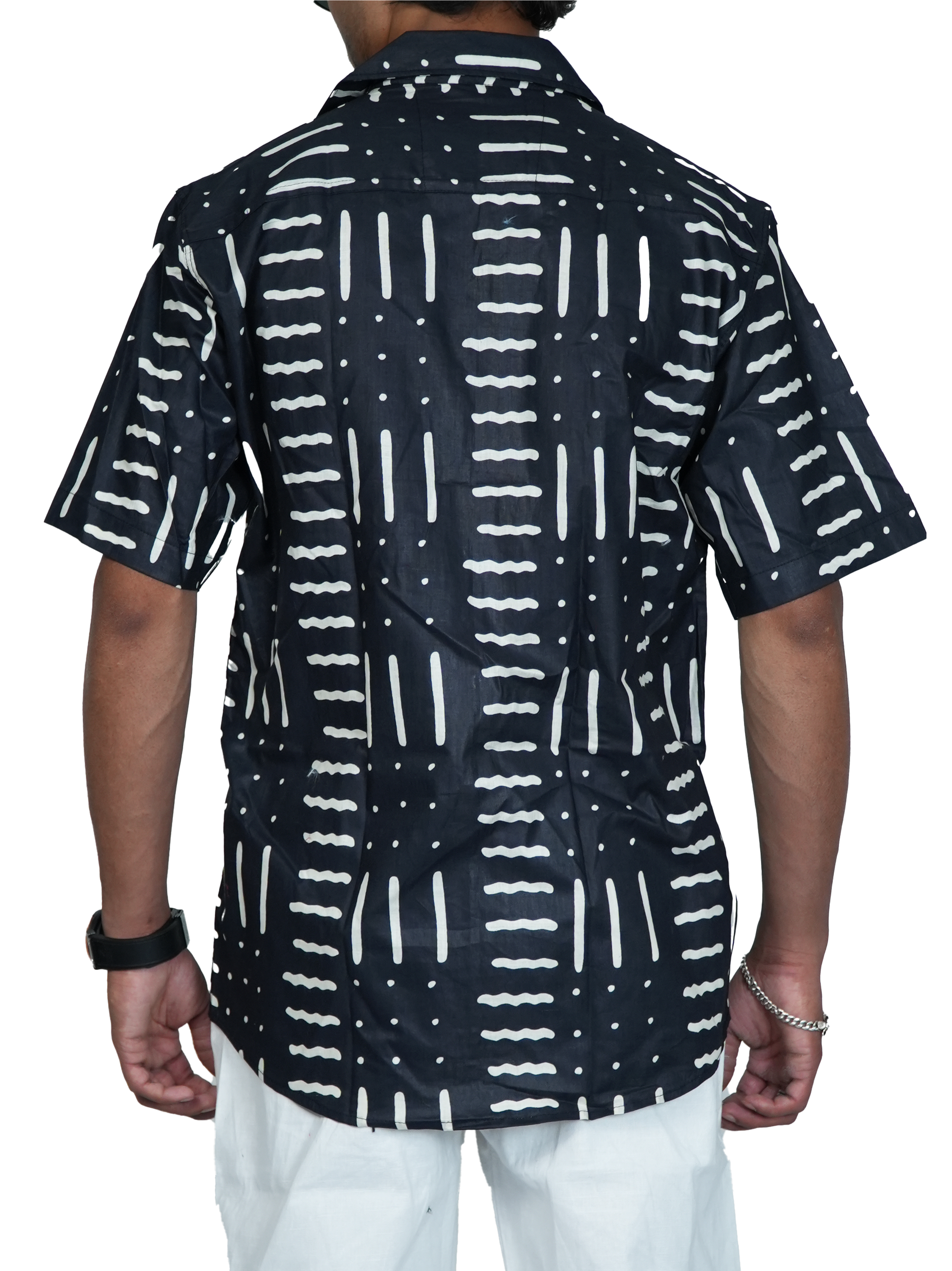 Black Taal Grid Shirt