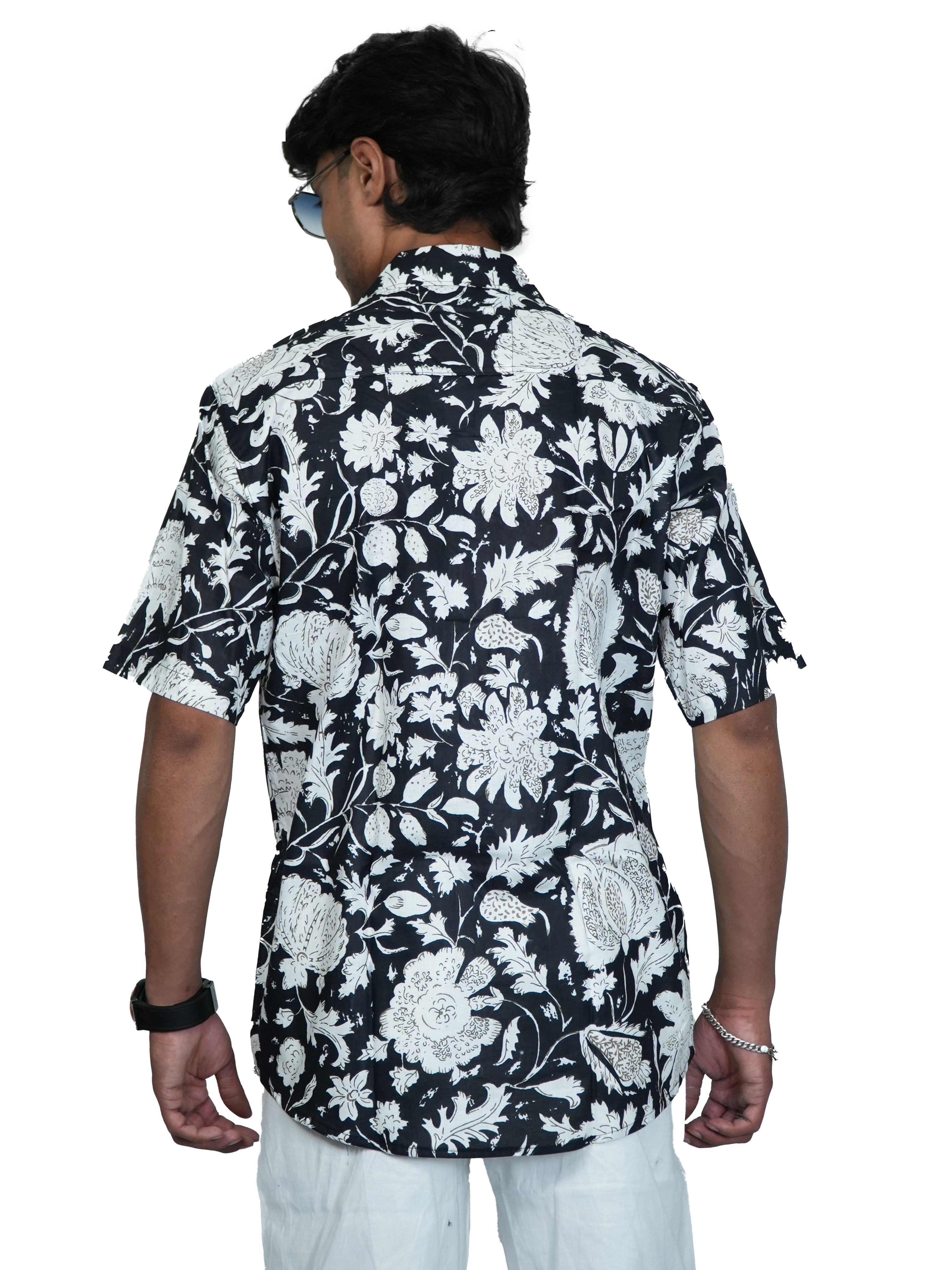 Black Pushpa Bloom Shirt