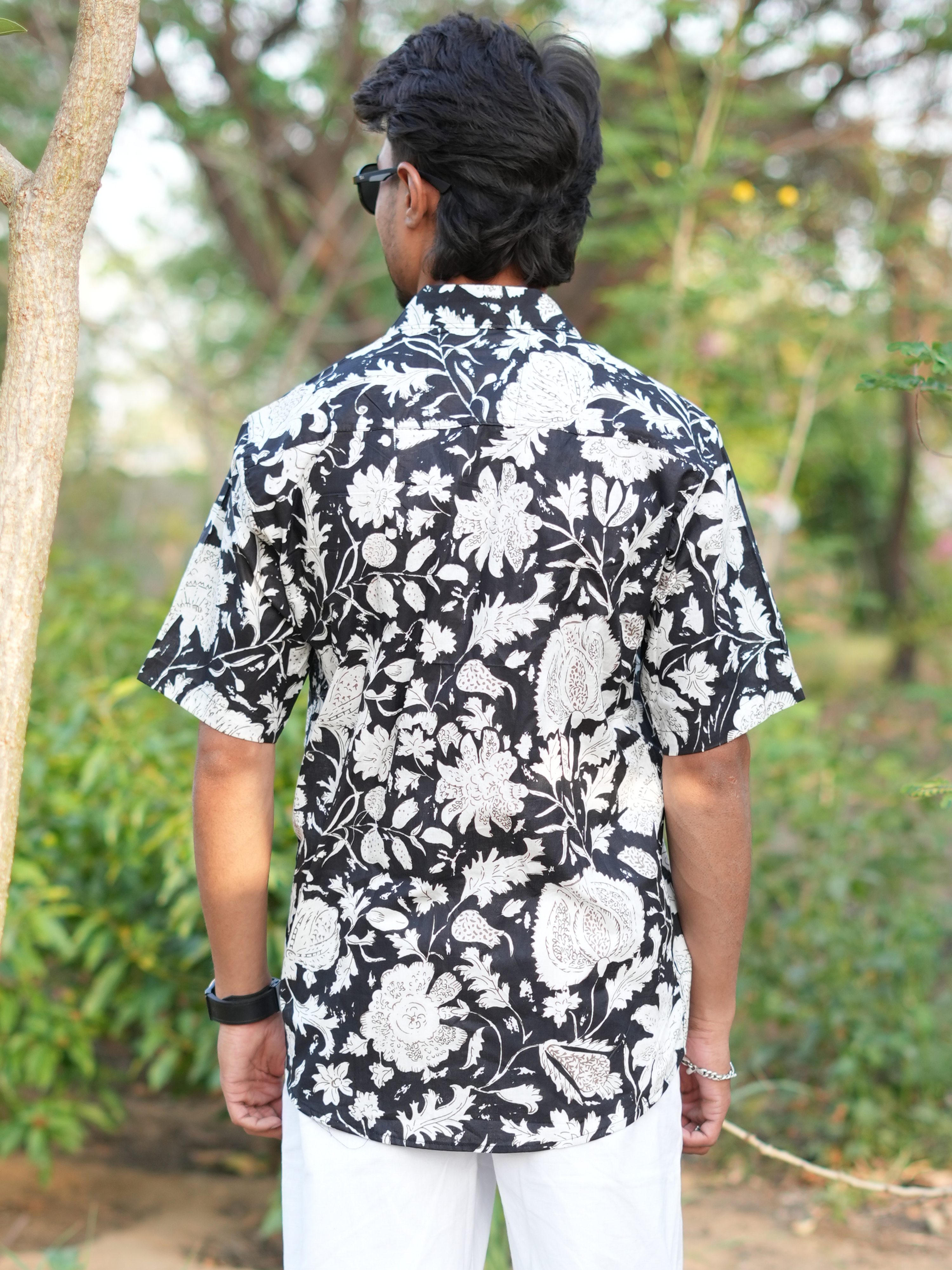 Black Pushpa Bloom Shirt