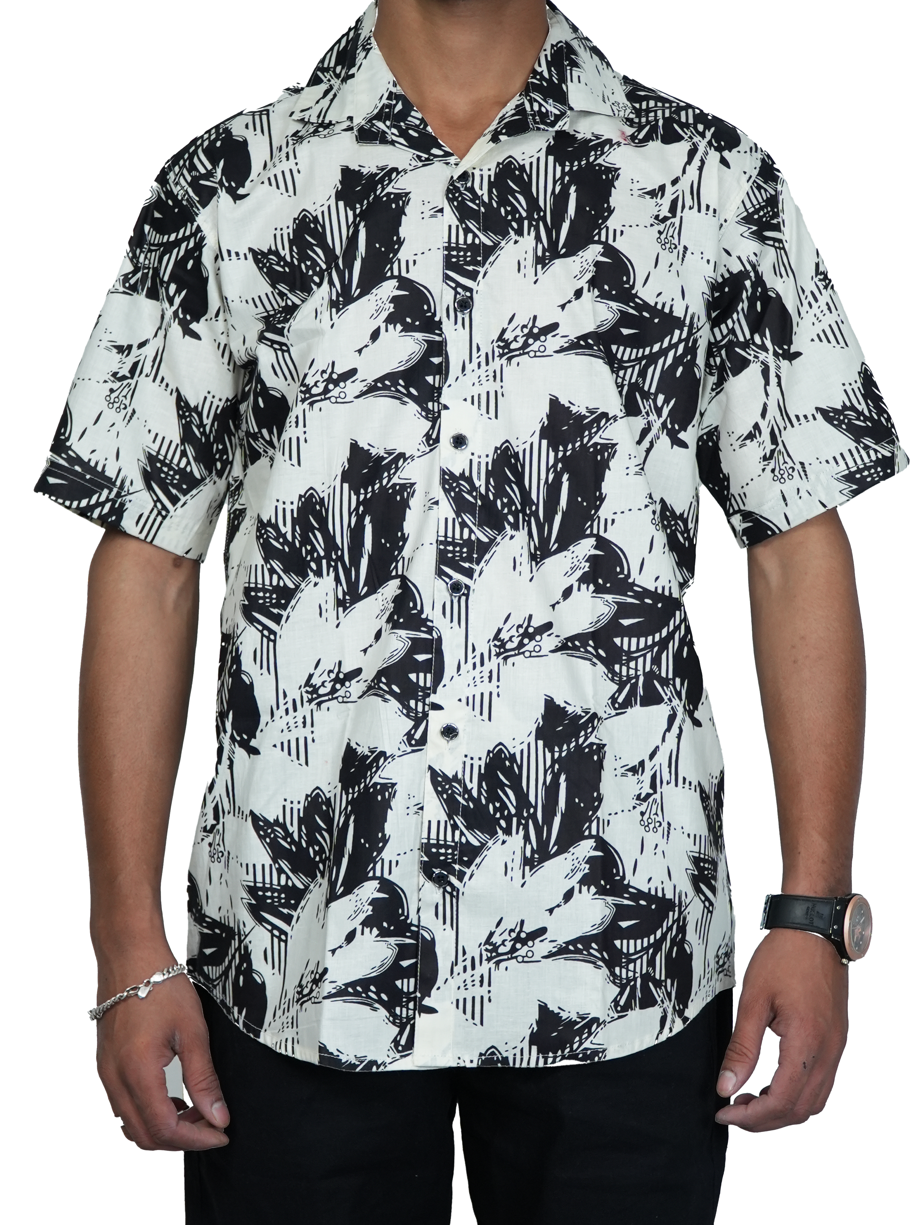 Ivory Shadow Bloom Shirt