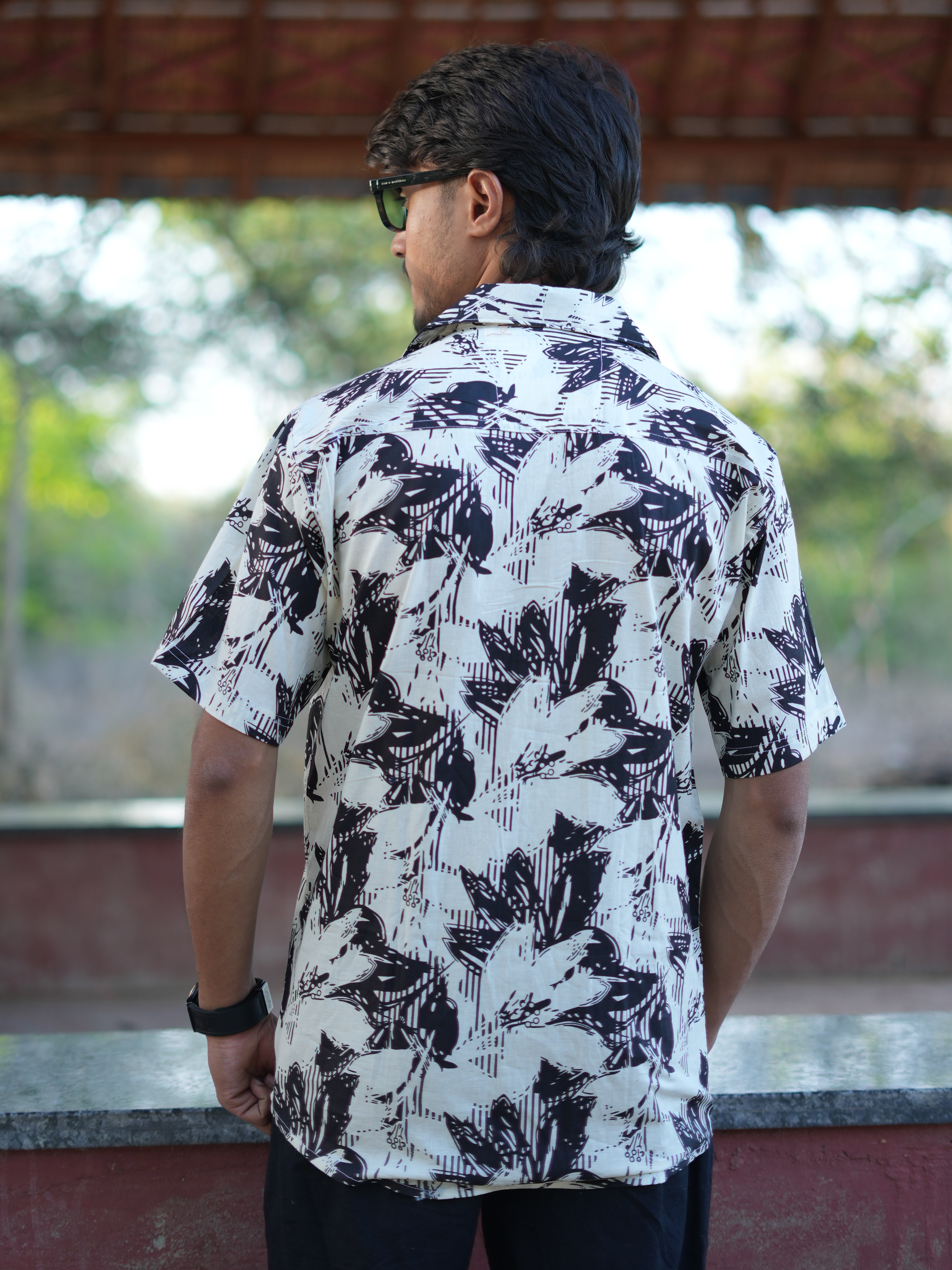 Ivory Shadow Bloom Shirt