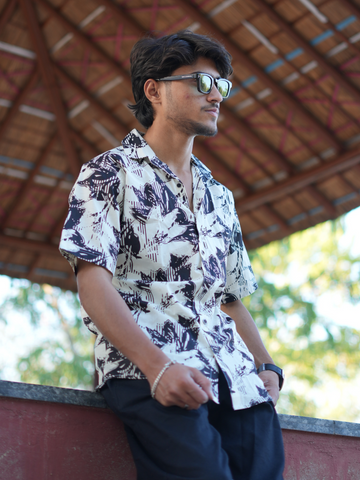 Ivory Shadow Bloom Shirt